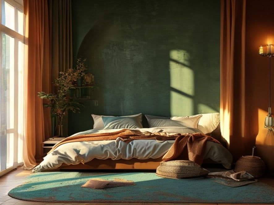 A Canopy Bed Alcove Turned Reading Space