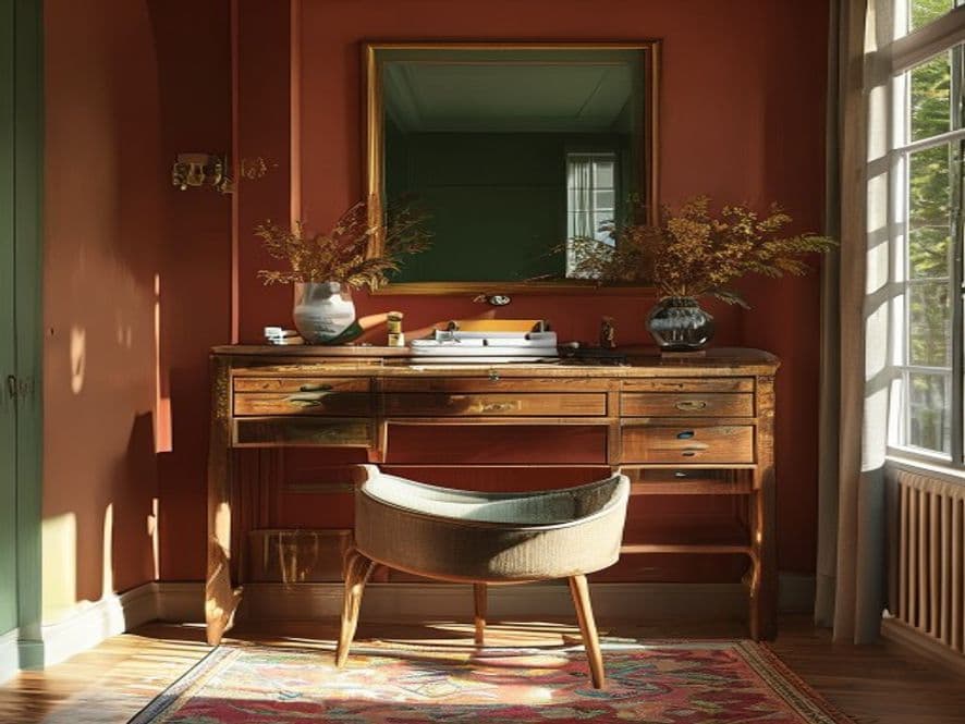 A Colorful Vanity Cabinet