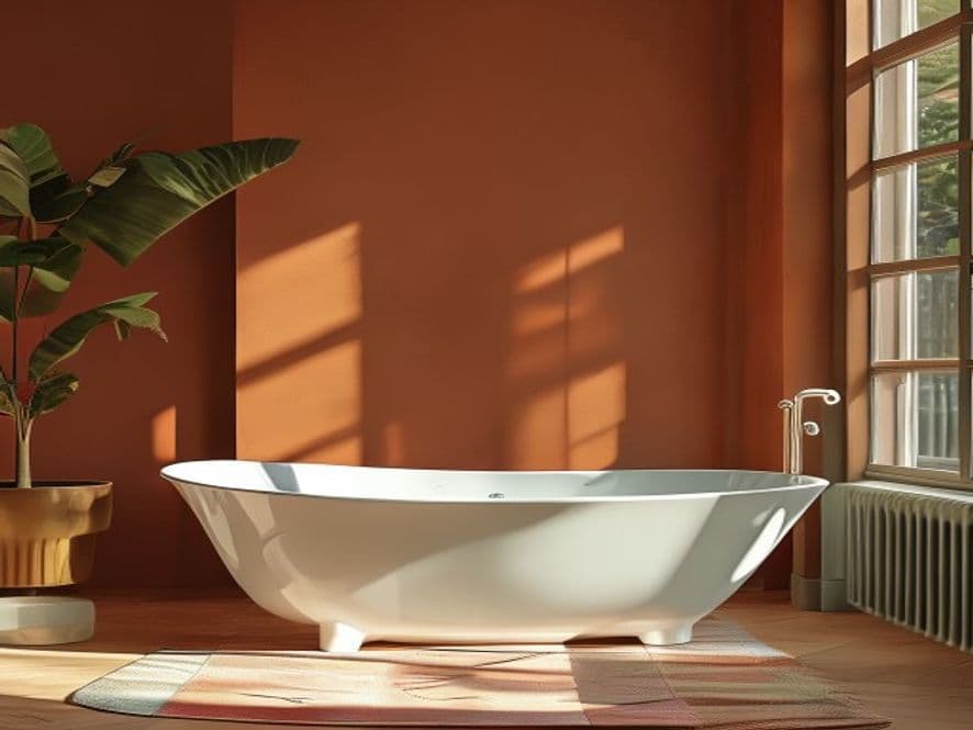 Vintage or Freestanding Bathtubs in Unexpected Colors