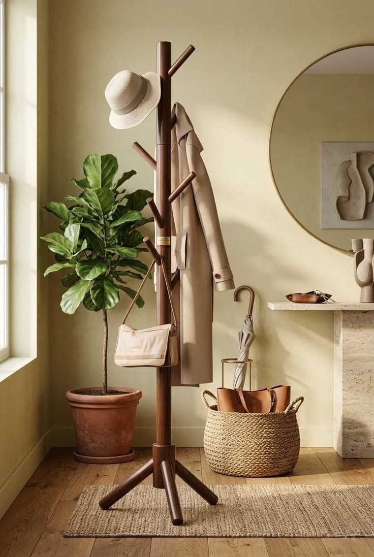 Wooden Coat Tree