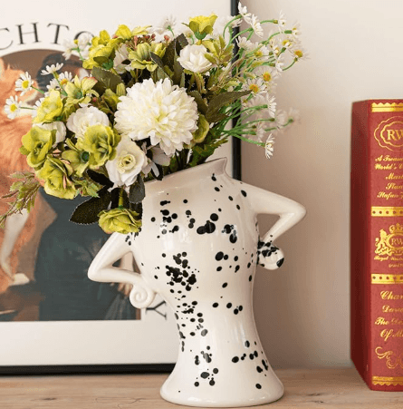 Speckled Floral Vase