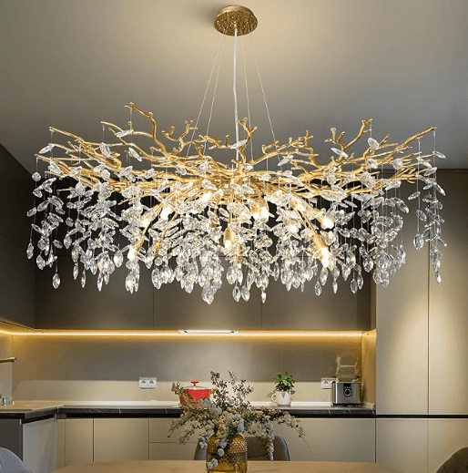 Crystal Gold Chandelier