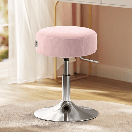 Pink Vanity Stool