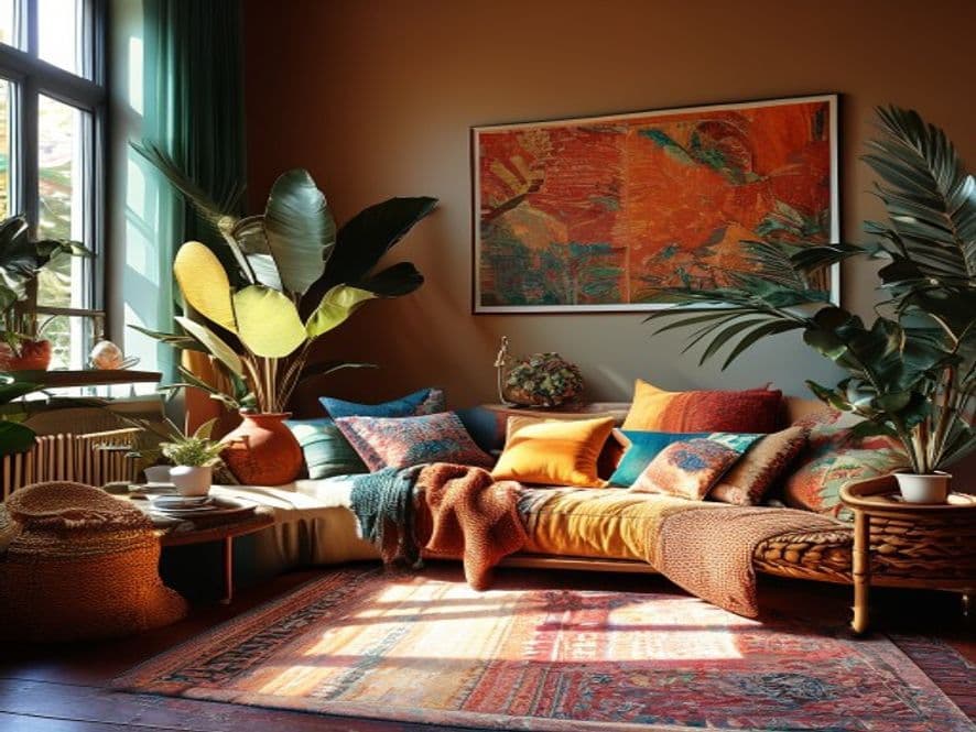 7 Afrohemian Boho Living Rooms