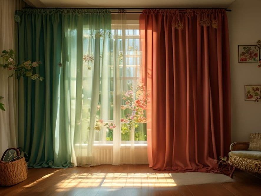 Floral Curtains (Only If You Keep Everything Else Simple)