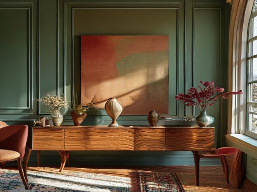 A Sideboard With Sculptural Hardware
