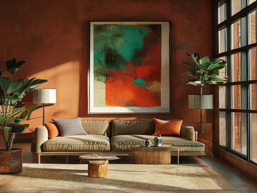 One Large Statement Piece + Smaller Frames